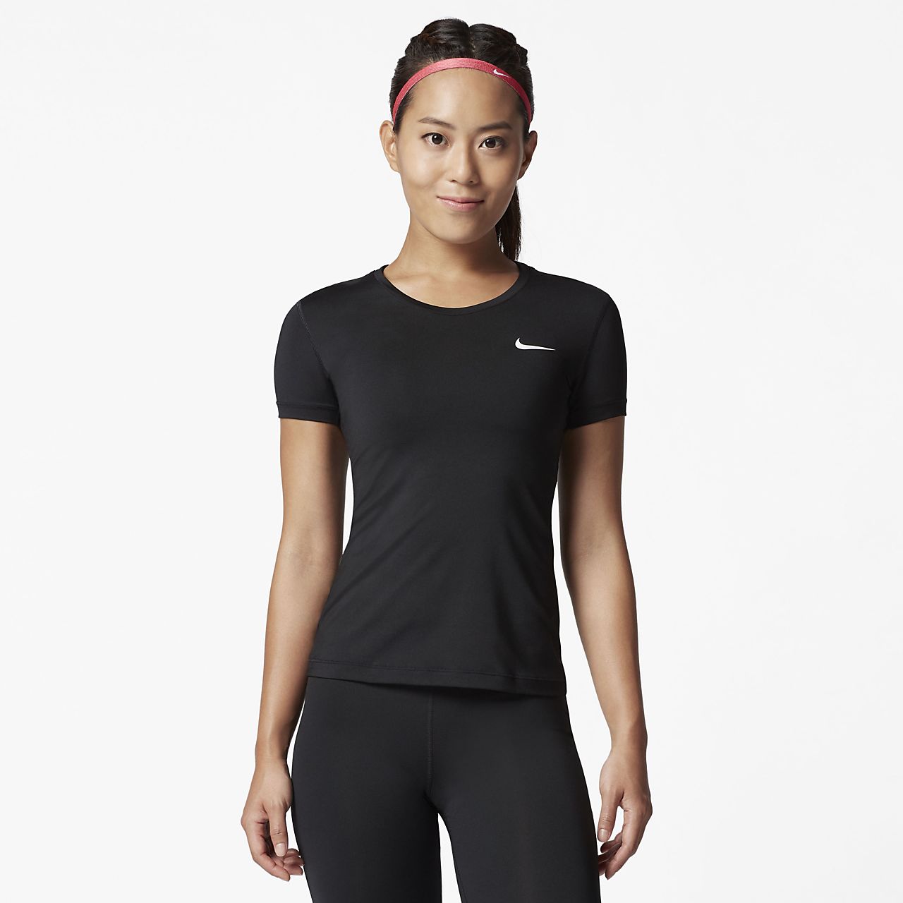 nike pro 女子短袖训练紧身衣