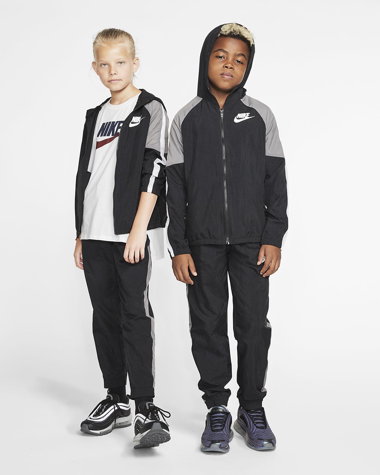 nike sportswear older kids" woven tracksuit