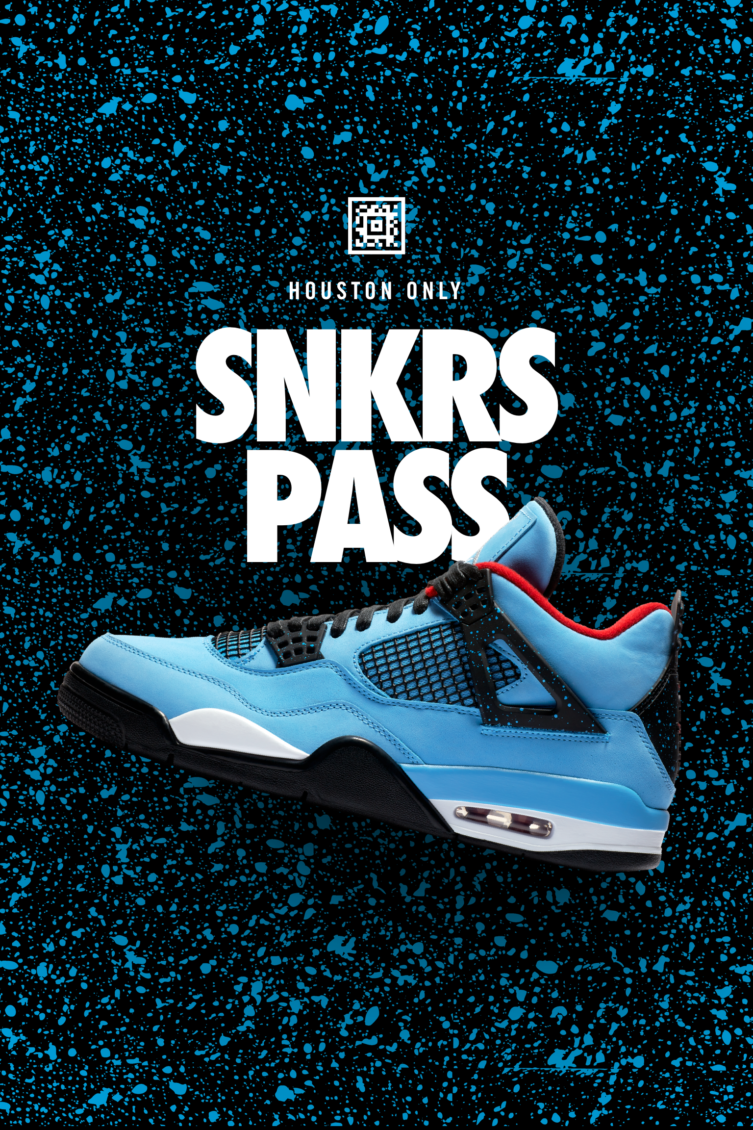 air jordan 4 "travis scott" snkrs pass houston