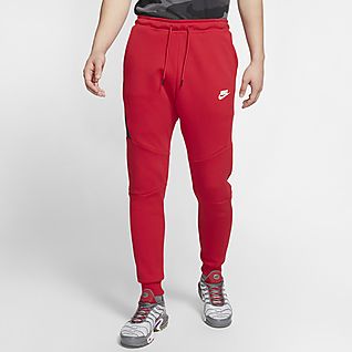 Red nike sweatpants mens clearance