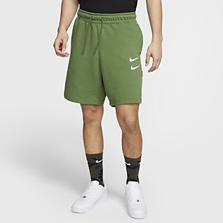 mens grey nike sweat shorts