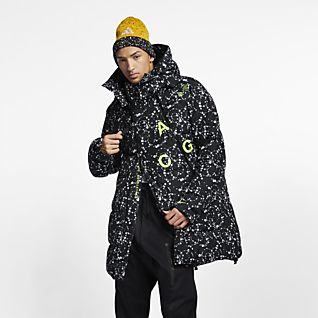 black nike parka