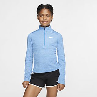 girls nike half zip top