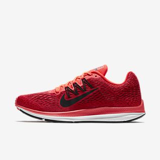 red nike running shoes mens