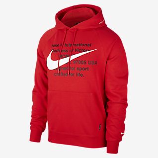 nike men's swoosh hoodie red nike men's swoosh hoodie red