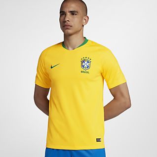 Fan Gear Brasils fotballandslag. Nike NO Brasil Crest T Skjorte
