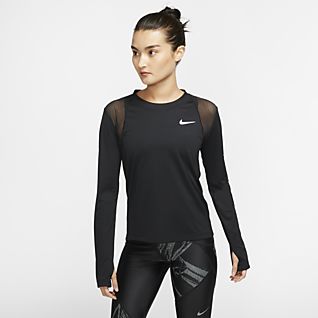nike running dri fit long sleeve women's
