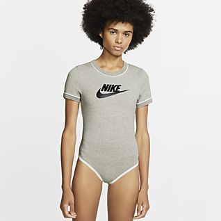 grey nike bodysuit