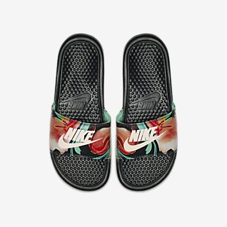 nike slides with changeable swoosh