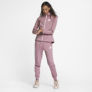 pink nike tracksuit womens