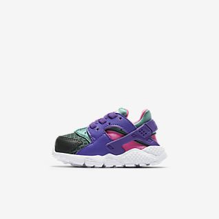 nike air huarache run mid kids purple