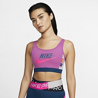 nike pink gym top