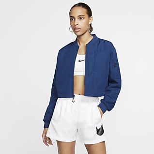 blue nike jacket women's