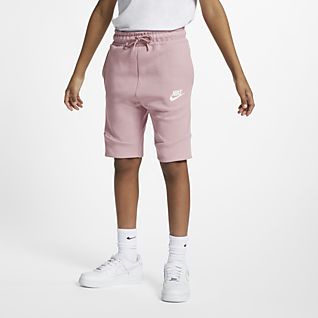 Pantalones cortos para niños talla grande Nike Sportswear Tech Fleece Pantalones cortos para niños talla grande Nike Sportswear Tech Fleece