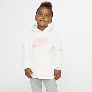 girls white nike hoodie
