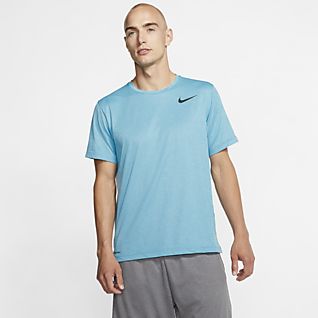 blue nike gym top
