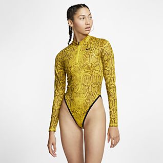 nike yellow bodysuit