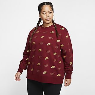Damen Rot Hoodies Sweatshirts Nike Ch