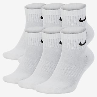 white nike socks short