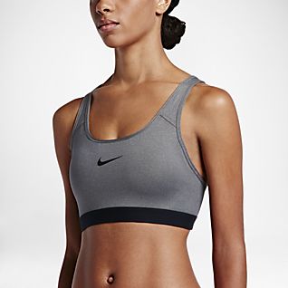 nike gray sports bra