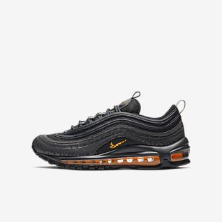 orange purple and pink air max 97