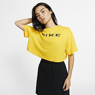 nike yellow t shirt women's
