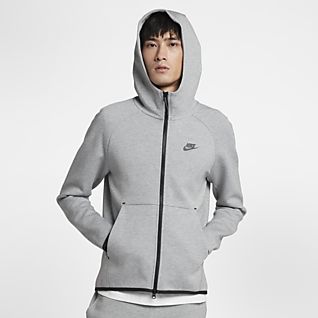 grey nike jumper with white tick