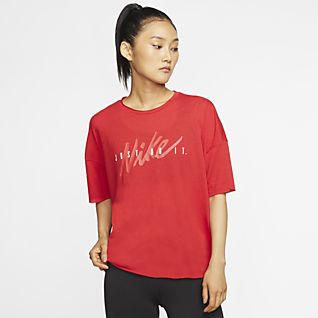 t shirt nike femme rouge