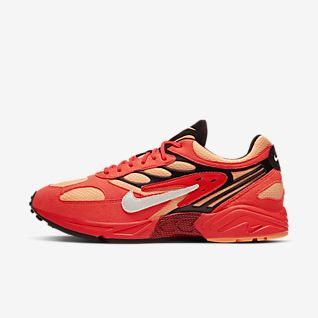 nike red orange shoes