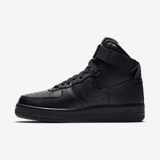 nike air force negras y doradas