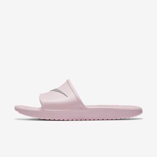 light purple nike slides