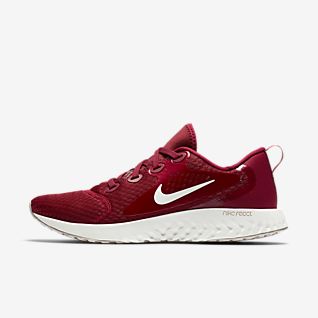 womens red athletic shoes