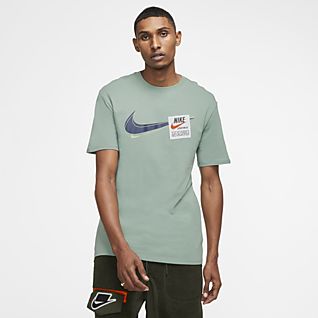 Nike T Shirt Print Herren Schwarz Gelb Orange Hellblau M Nike T Shirt Print Herren Schwarz Gelb Orange Hellblau M