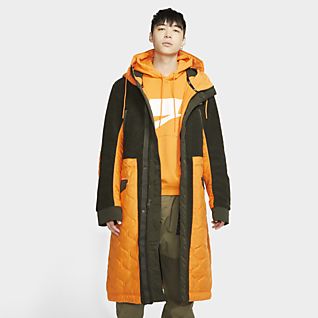 orange nike coat