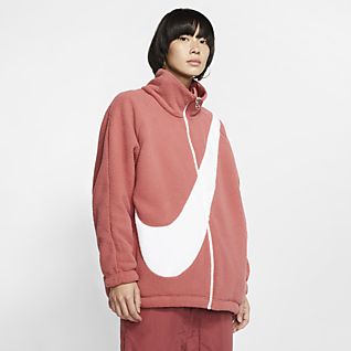 abrigo nike mujer naranja