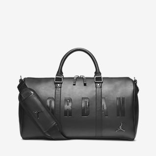 jordan duffle bag leather