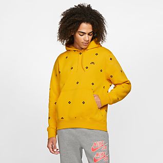 Nike Sportswear Heritage Hoodie Pullover Yellow Ochre Nike Sportswear Heritage Hoodie Pullover Yellow Ochre