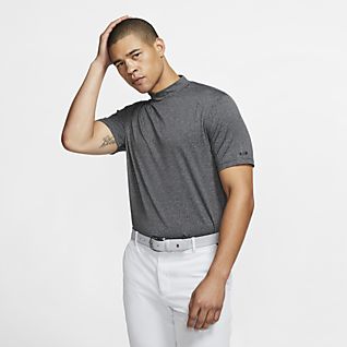 nike mens tiger woods vapor mock neck shirt