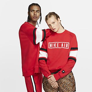 nike air fleece long sleeve crew