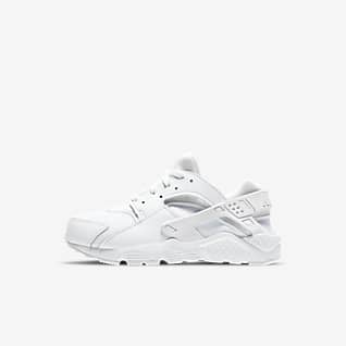 all white huaraches youth