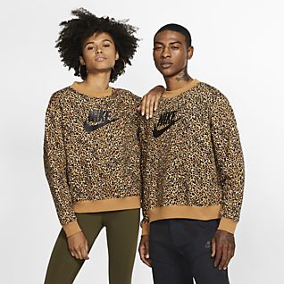 leopard print nike sweatshirt