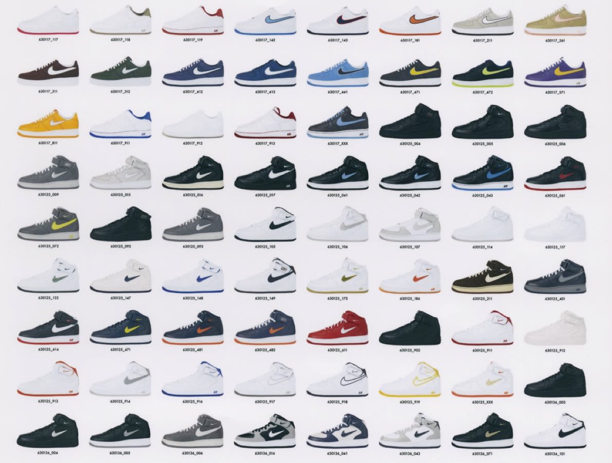 different types of nike air force