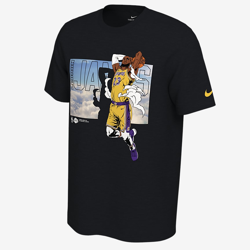 lebron james lakers t shirt nike