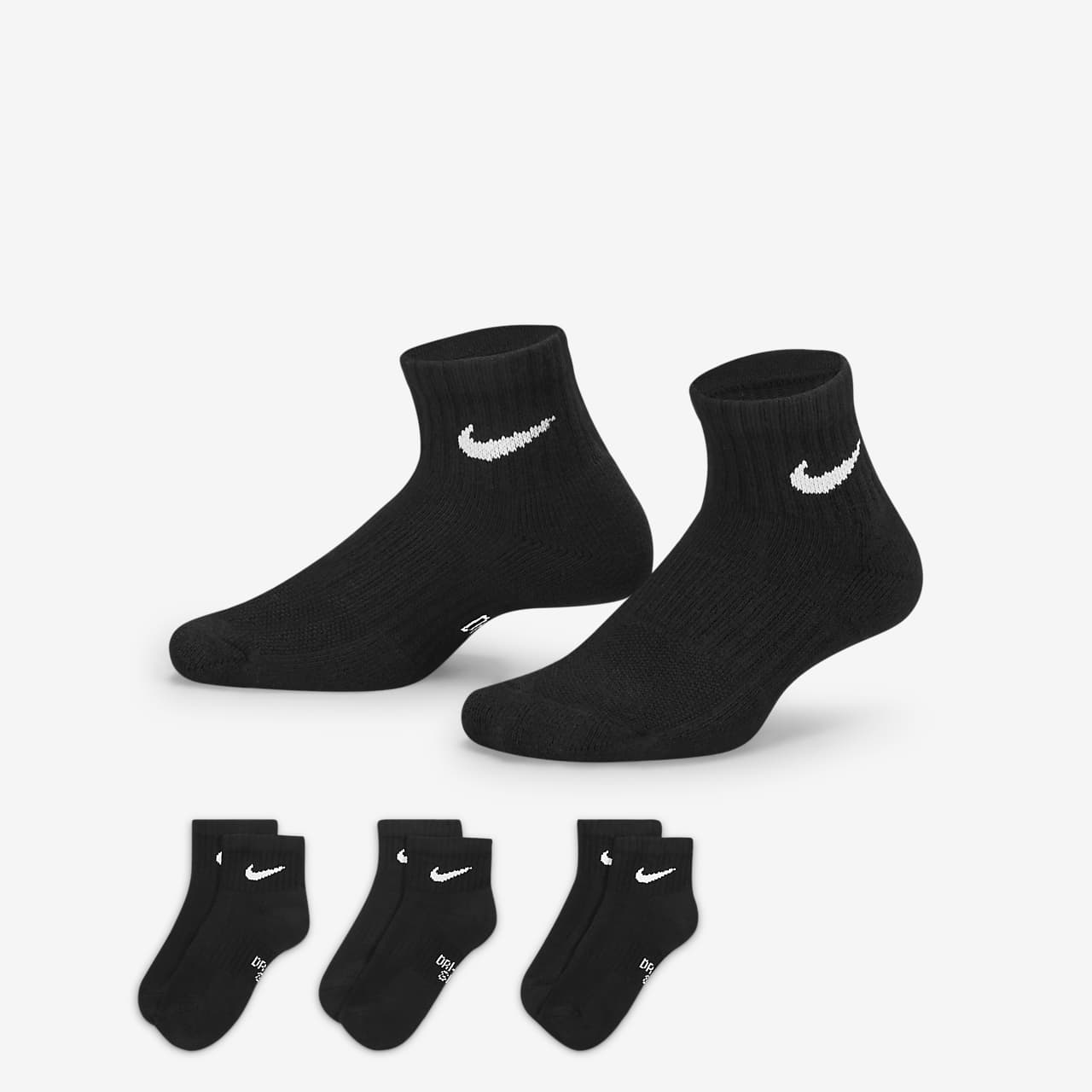 black ankle socks nike