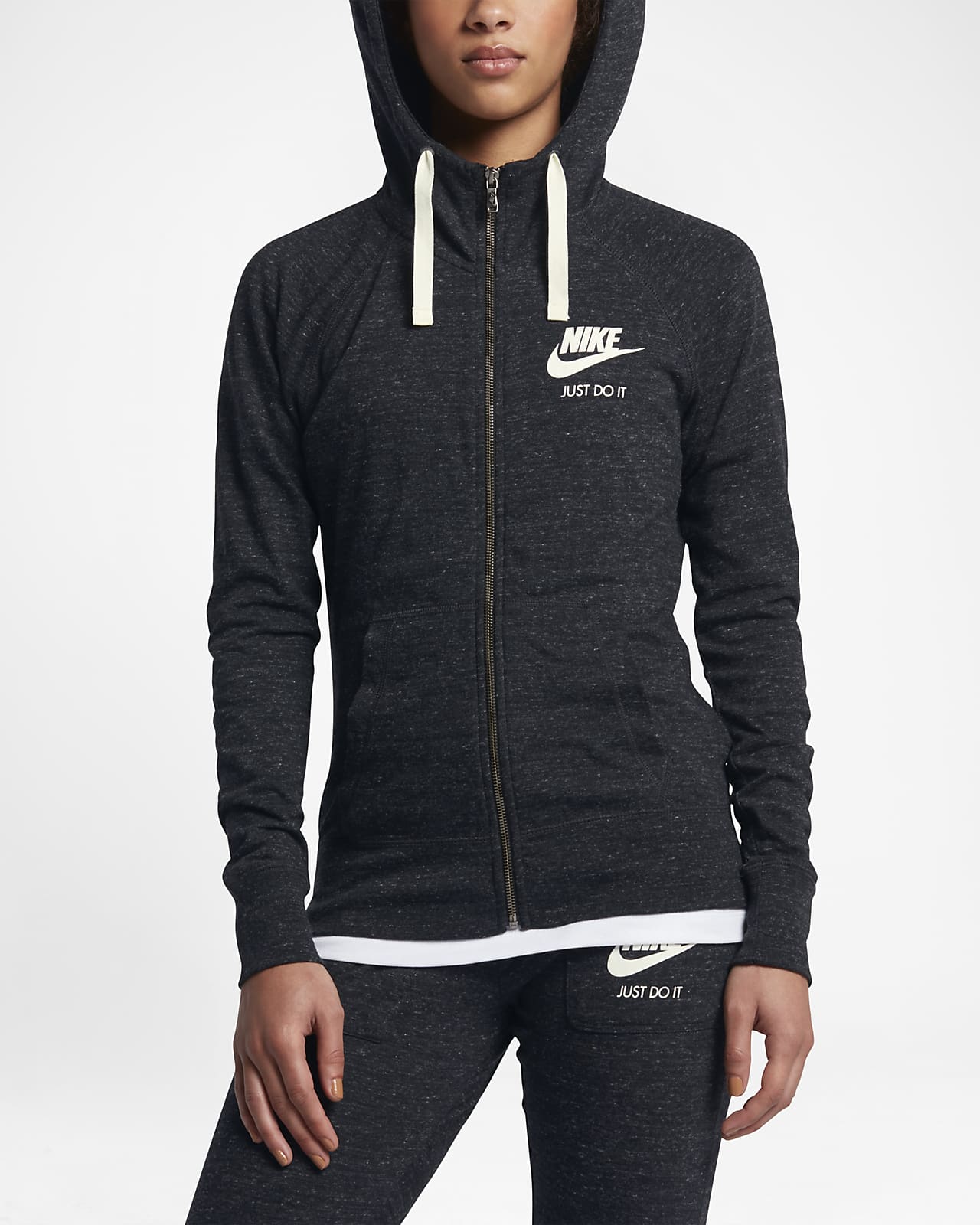 Nike Sportswear Gym Vintage Damen Hoodie mit durchgehendem Reißverschluss Nike Sportswear Gym Vintage Damen Hoodie mit durchgehendem Reißverschluss