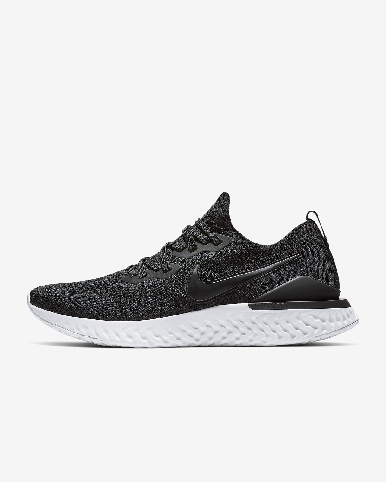 epic react black white