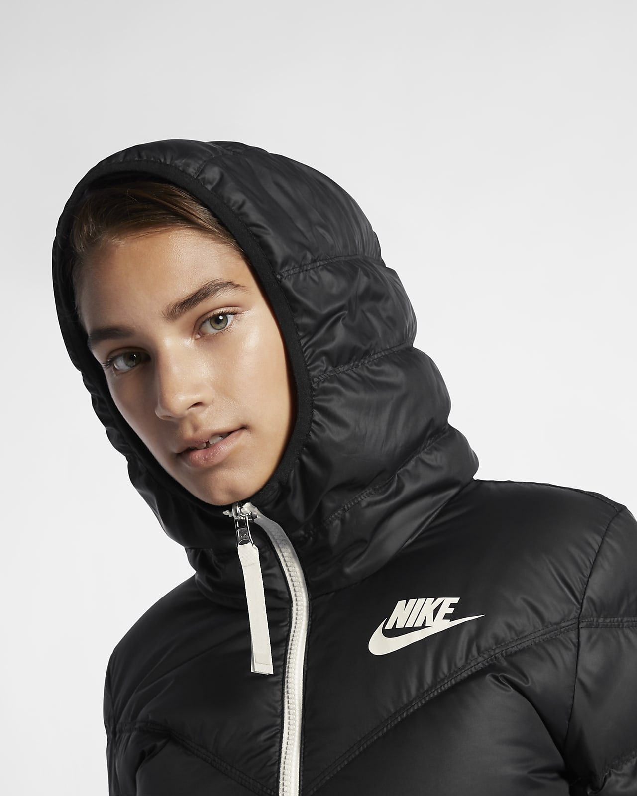 women's reversible down fill jacket