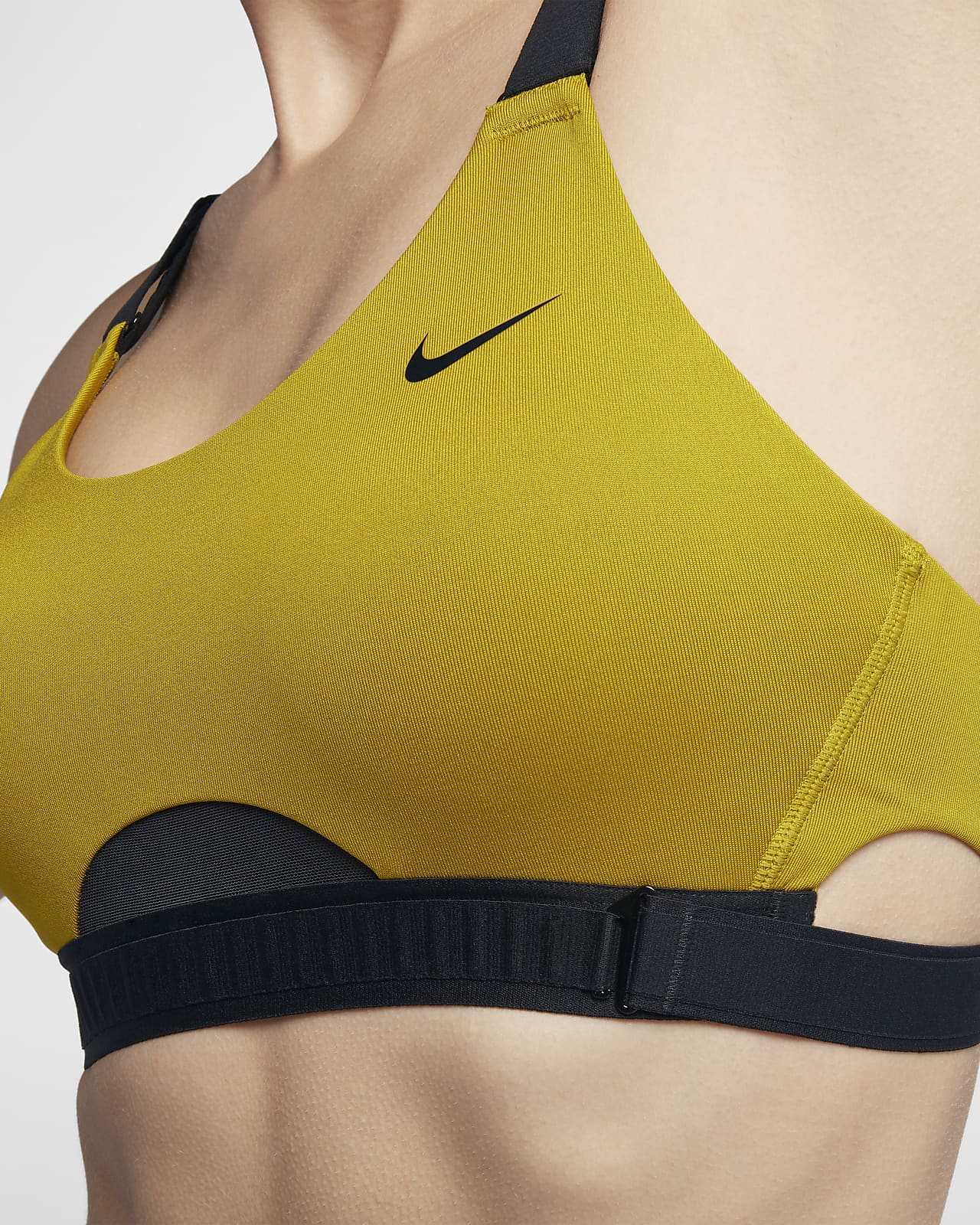 yellow nike bra