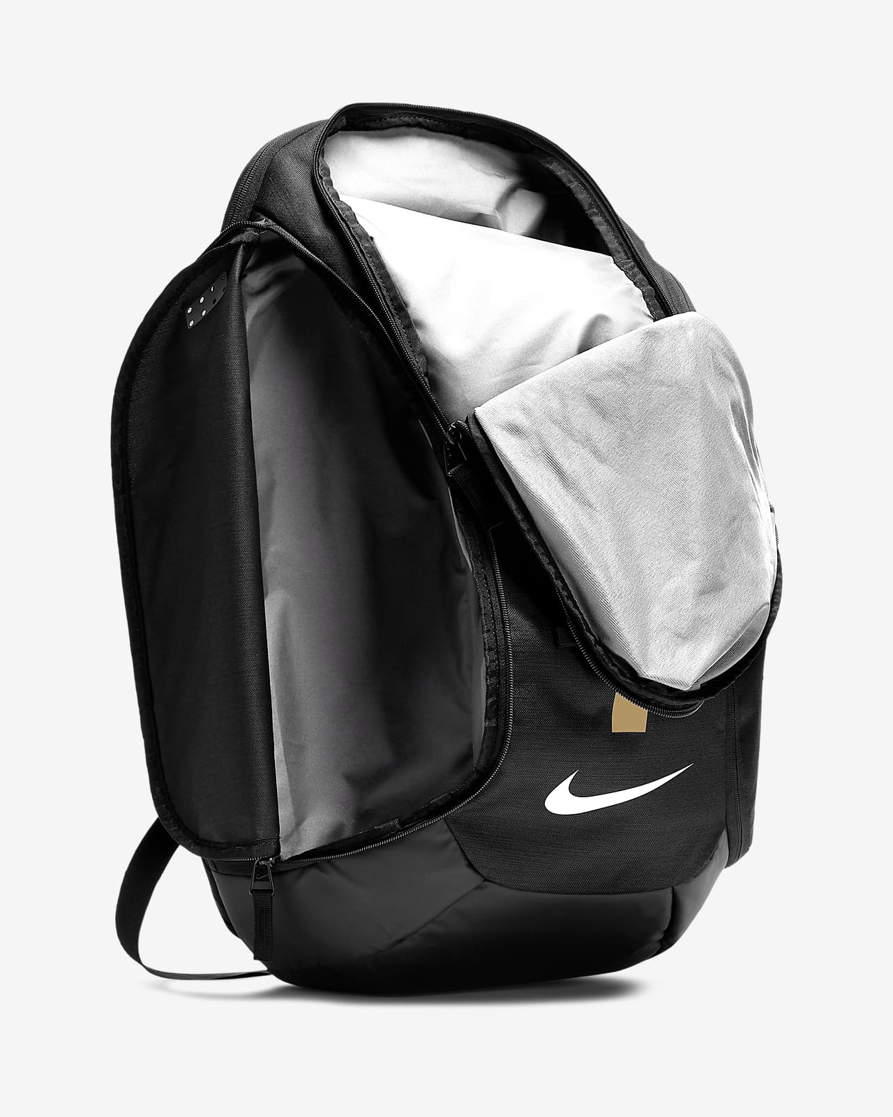 nike black and white backpack