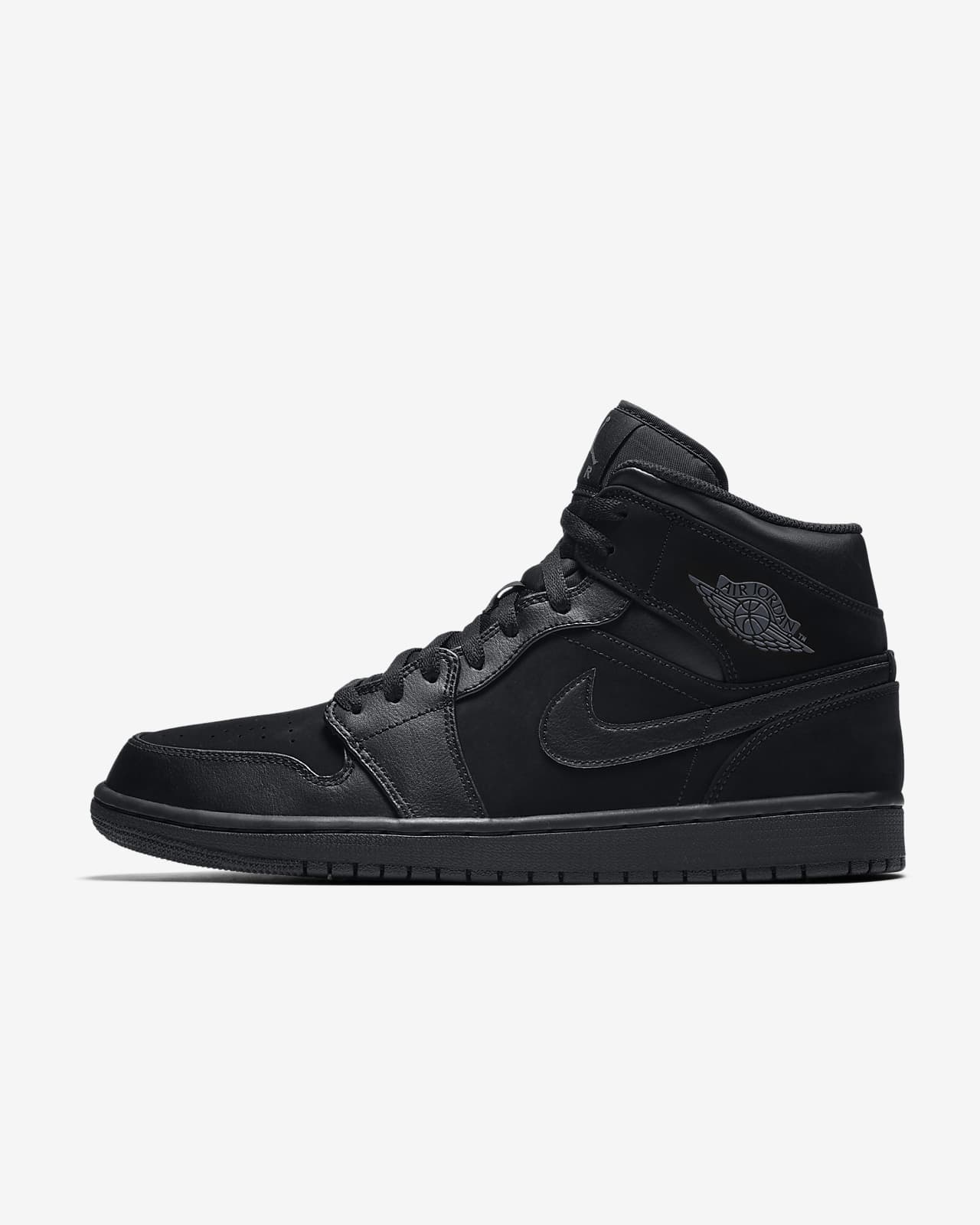 nike air jordan 1 mid black dark grey